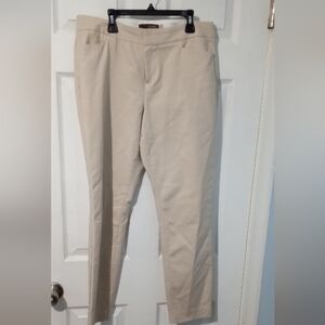 Crosby Madison Cream Straight Leg Pants